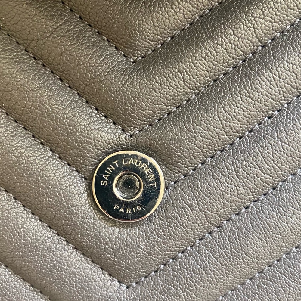 Saint Laurent 2019 Matelasse Chevron Monogram Medium College Bag - Picture 10 of 12